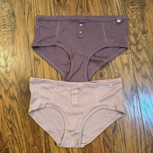 Nine West Purple and Tan Underwear Set